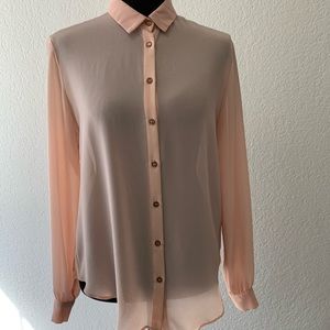 F21 Pink Blouse with pretty back details